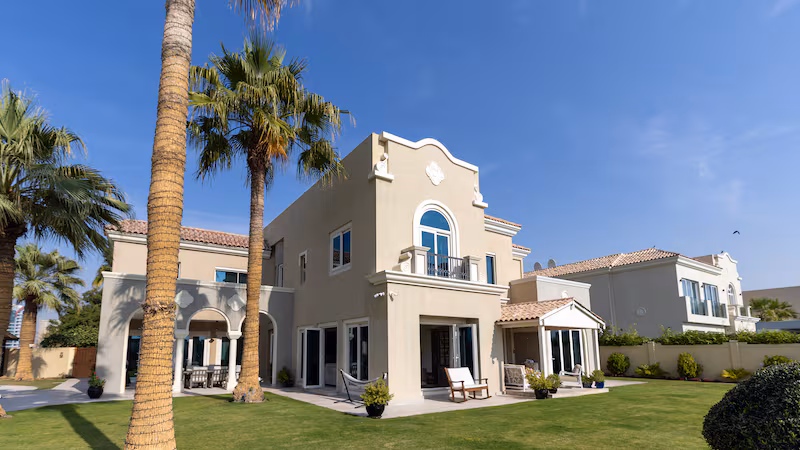 Villa window cleaning in Victory Heights Dubai